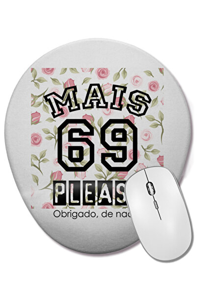 BASKI DÜNYASI Mouse Pad oval Mais 69 cu suport pentru încheietura mâinii