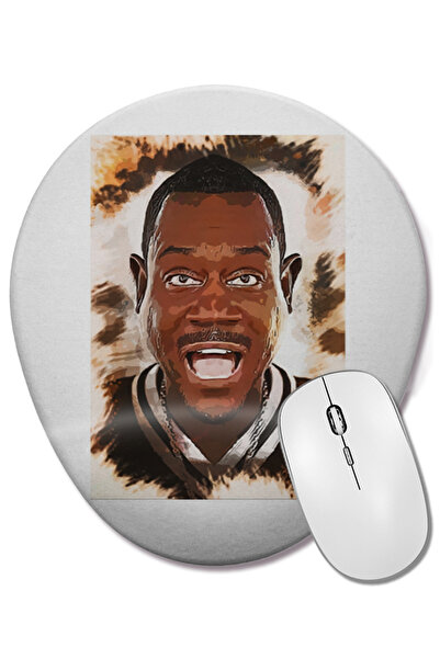 BASKI DÜNYASI Овална подложка за мишка с опора за китката на Мартин Лорънс