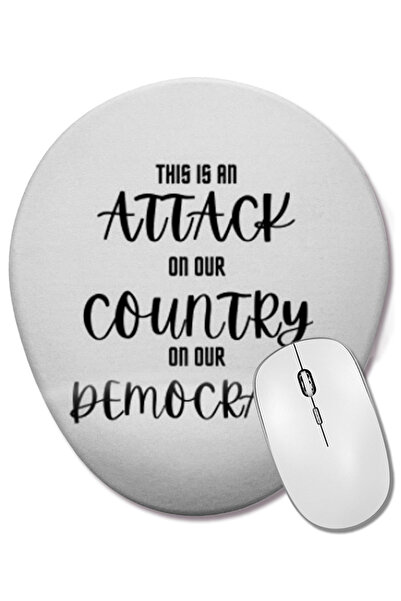 BASKI DÜNYASI Мислете, докато все още е законно Овална подложка за мишка с оп...