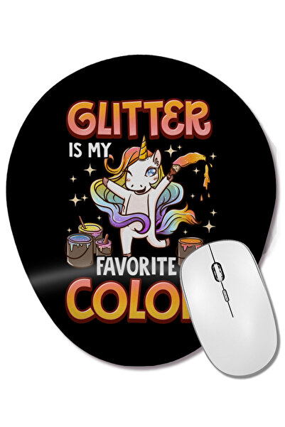 BASKI DÜNYASI Glitter este culoarea mea preferată Unicorn Rainbow Paint Mouse...