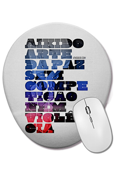 BASKI DÜNYASI Mouse Pad oval cu suport pentru încheietura mâinii