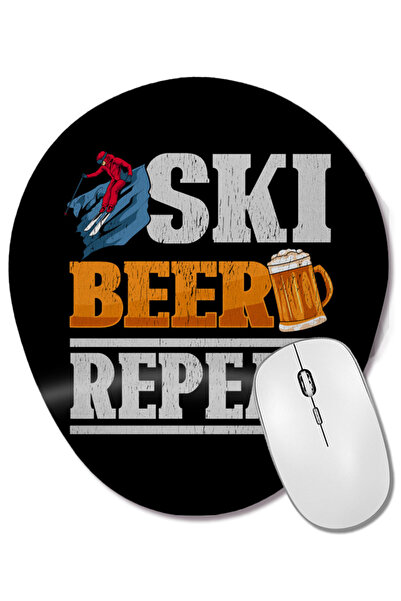 BASKI DÜNYASI Mouse Pad oval cu suport pentru încheietura mâinii, cu imprimar...