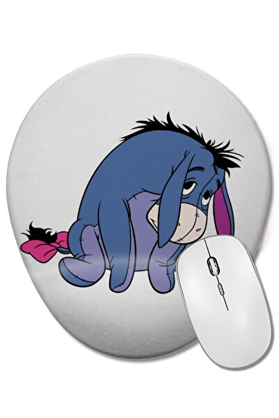 BASKI DÜNYASI Winnie The Pooh 03 Mouse Pad Oval cu Suport pentru Încheietura ...