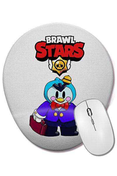 BASKI DÜNYASI Brawl Stars Mouse Pad oval cu suport pentru încheietura mâinii
