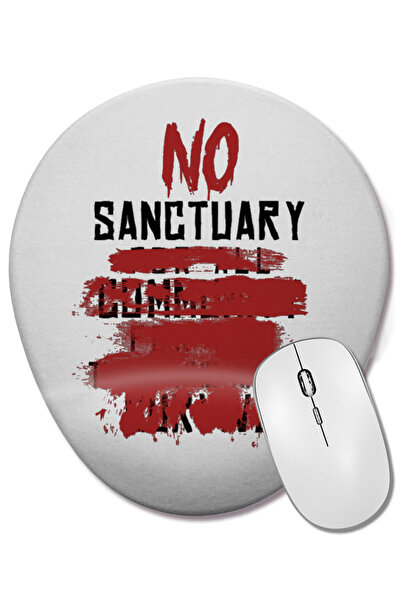 BASKI DÜNYASI NO SANCTUARY Mouse Pad oval cu suport pentru încheietura mâinii