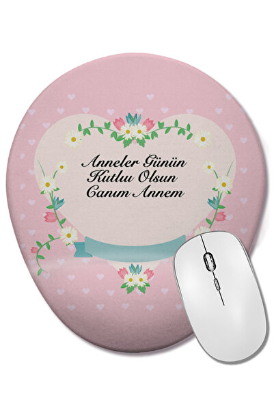 BASKI DÜNYASI Cadou pentru Ziua Mamei 037 Mouse Pad oval cu suport pentru înc...
