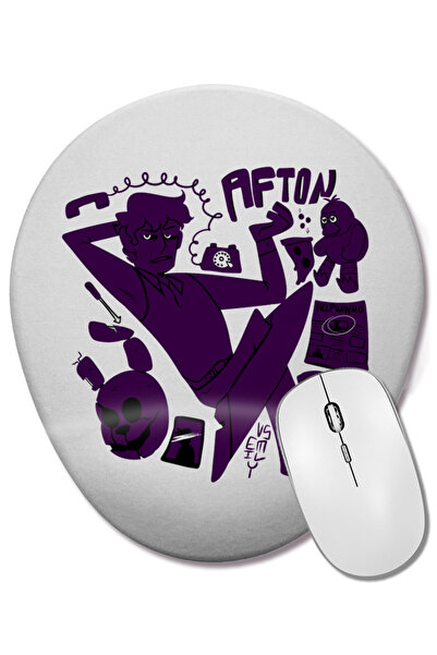 BASKI DÜNYASI Mouse Pad oval Five Nights At Freddys Purple Guy cu suport pent...
