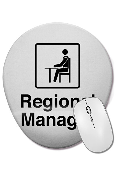 BASKI DÜNYASI Mouse Pad oval cu suport pentru încheietura mâinii, manager reg...