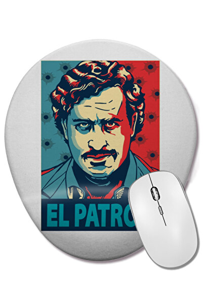 BASKI DÜNYASI Mouse Pad oval El Patron cu suport pentru încheietura mâinii