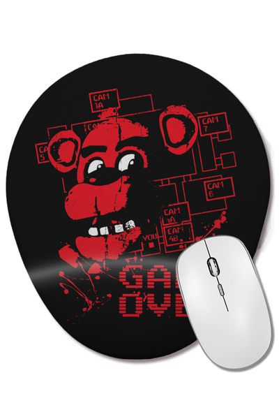 BASKI DÜNYASI Five Nights At Freddy's It's Me Golden Freddy 01 Mouse Pad oval cu suport pentru încheietura mâinii