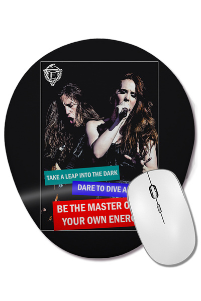 BASKI DÜNYASI Mouse Pad oval Epica Rock cu suport pentru încheietura mâinii