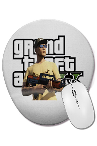 BASKI DÜNYASI Mouse Pad oval Grand Theft Auto V Gta V cu suport pentru închei...