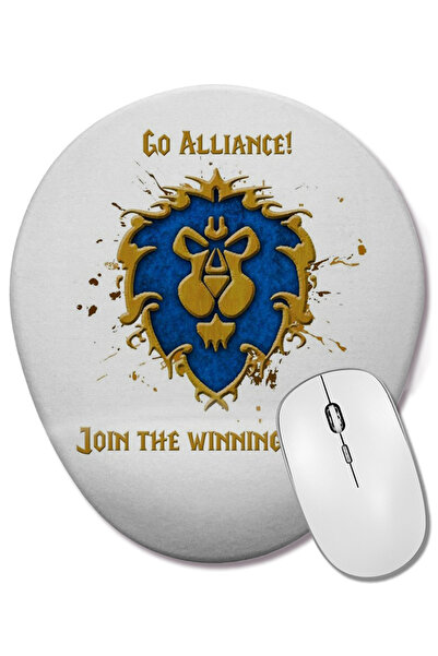 BASKI DÜNYASI Присъединете се към Алианса Овална подложка за мишка с опора за...