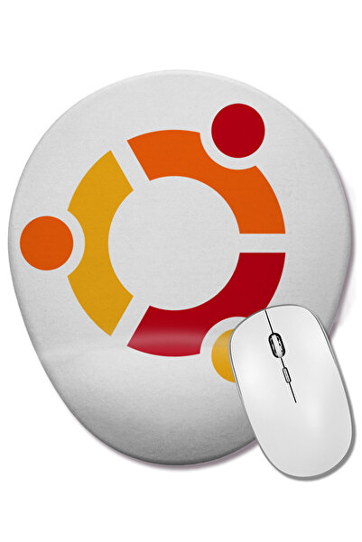 BASKI DÜNYASI Οβάλ ποντίκι με υποστήριξη καρπού Ubuntu