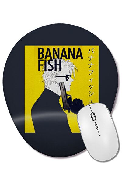 BASKI DÜNYASI Οβάλ ποντίκι ποντικοπολιτείας με στήριγμα καρπού με σχέδιο Bana...