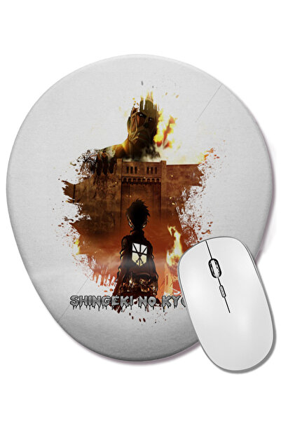BASKI DÜNYASI Mouse Pad oval Shingeki No Kyojin (Ataque dos Titas) cu suport ...
