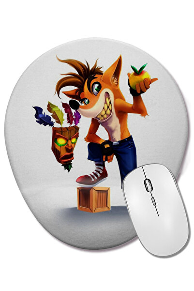 BASKI DÜNYASI Mouse Pad oval cu suport pentru încheietura mâinii