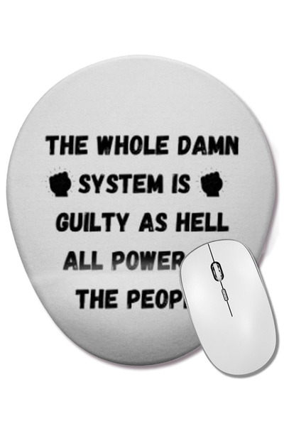 BASKI DÜNYASI WHOLE DAMNSYSTEM HELL POWER PEOPLE Ma’Khia Bryant Mouse Pad ova...