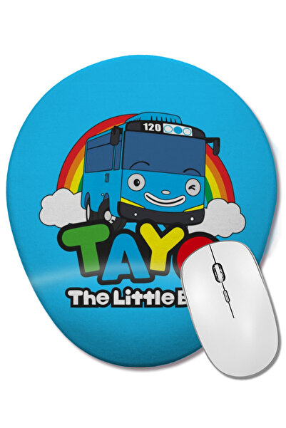 BASKI DÜNYASI Mouse Pad oval Hey Tayo cu suport pentru încheietura mâinii