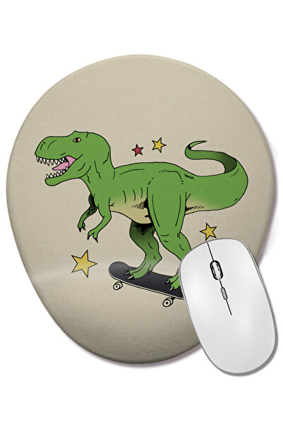 BASKI DÜNYASI Mouse Pad oval cu suport pentru încheietura mâinii, cu motiv de...