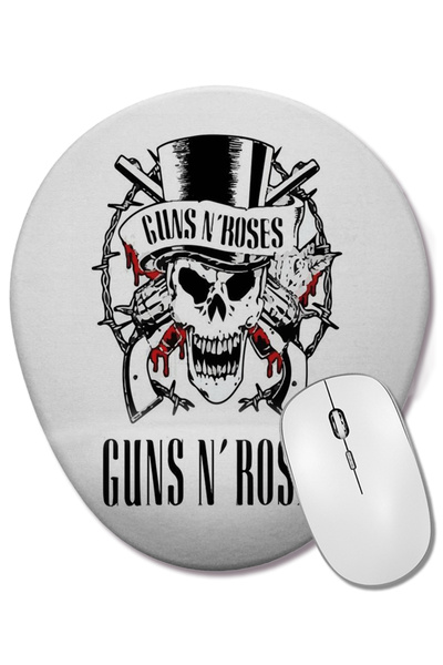 BASKI DÜNYASI Οβάλ ποντίκι ποντικοπολεμικής χρήσης Banda Guns N´ Roses με στή...