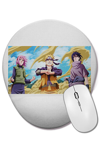BASKI DÜNYASI Mouse Pad oval Naruto 01 cu suport pentru încheietura mâinii