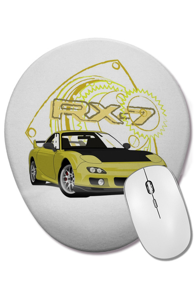 BASKI DÜNYASI Οβάλ ποντίκι με ρολό ορθοπεδική υποστήριξη καρπού