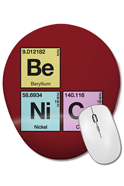 BASKI DÜNYASI Tampă de mouse ovală cu suport pentru încheietura mâinii, cu el...