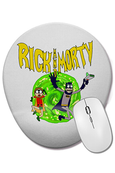 BASKI DÜNYASI Rick i Morty verzija Batman Robin ovalna podloga za miša sa pod...