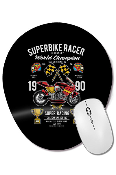 BASKI DÜNYASI Mouse Pad oval pentru campionatul mondial de curse de supermoto...
