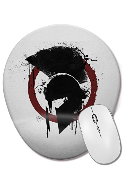 BASKI DÜNYASI Mouse Pad oval Spartan cu suport pentru încheietura mâinii