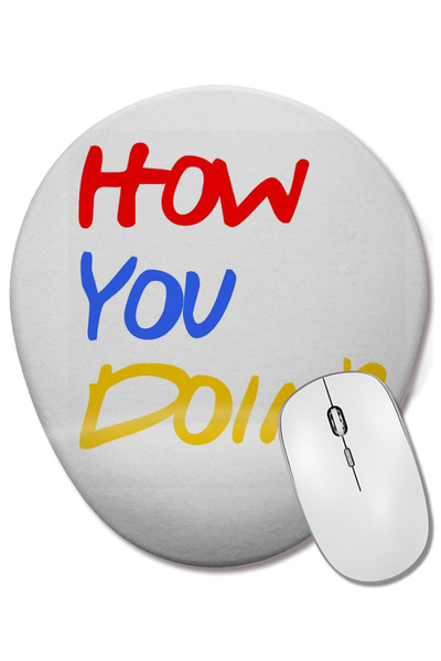 BASKI DÜNYASI Friends Joey How You Doin Mouse Pad oval cu suport pentru înche...