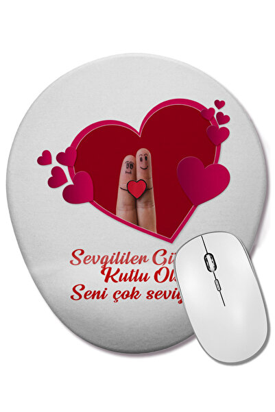 BASKI DÜNYASI Подарък за Свети Валентин за любимия човек 043 Овална подложка ...