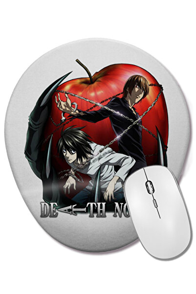 BASKI DÜNYASI Mouse Pad oval Death Note cu suport pentru încheietura mâinii