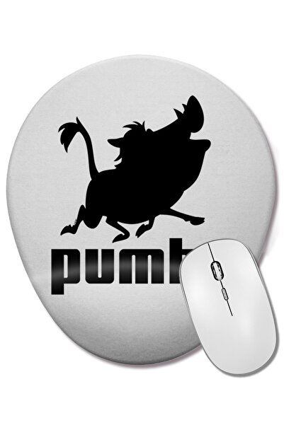 BASKI DÜNYASI Mouse Pad oval Pumba cu suport pentru încheietura mâinii