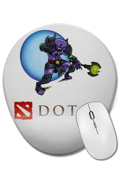 BASKI DÜNYASI Dota 2 Faceless Void Oval Mouse Pad with Wrist Support