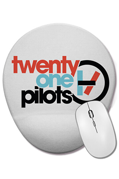 BASKI DÜNYASI Mouse Pad oval Twenty One Pilots cu suport pentru încheietura m...