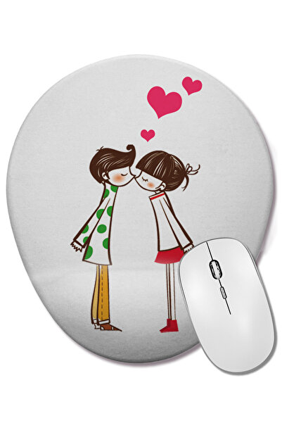 BASKI DÜNYASI Δώρο για την Ημέρα του Αγίου Βαλεντίνου 058 Οβάλ ποντίκι με υπο...