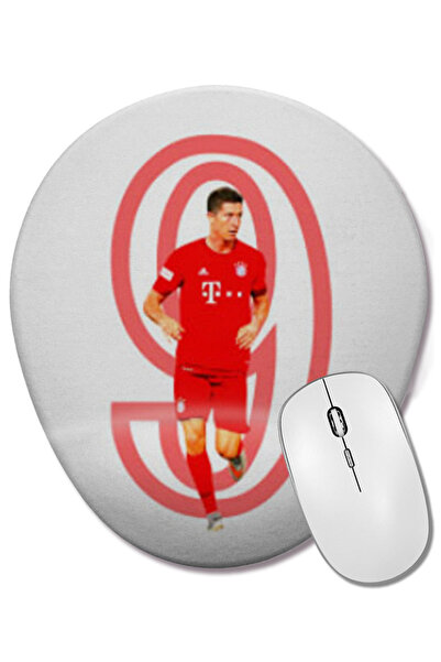 BASKI DÜNYASI Роберт Левандовски 9 Билек Поддържана овална подложка за мишка