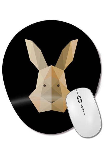 BASKI DÜNYASI Mouse Pad oval cu suport pentru încheietura mâinii, cu cap de i...