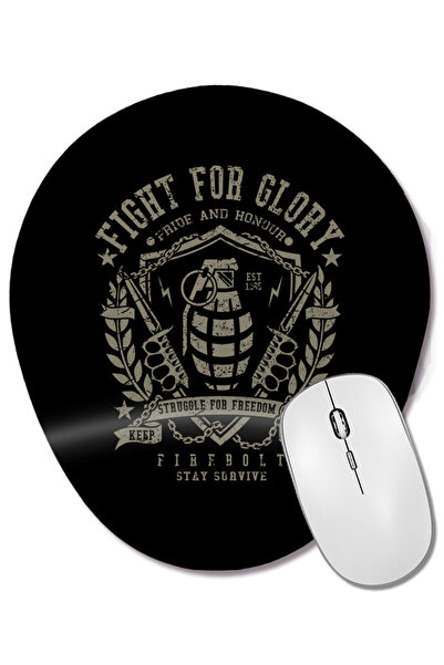 BASKI DÜNYASI Fight For Glory Pride And Honor Firebolt Mouse Pad oval cu supo...
