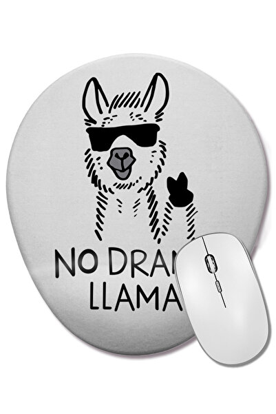 BASKI DÜNYASI Mouse Pad oval No Drama cu suport pentru încheietura mâinii