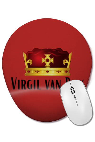 BASKI DÜNYASI Mouse Pad oval Virgil van Dijk cu suport pentru încheietura mâinii