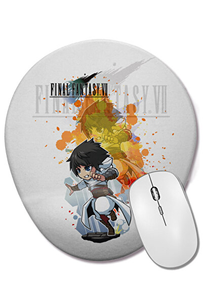 BASKI DÜNYASI Final Fantasy 01 Mouse Pad oval cu suport pentru încheietura mâ...