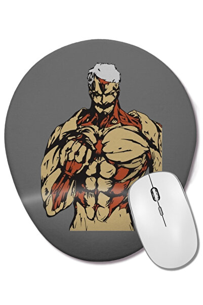 BASKI DÜNYASI Attack On Titan Reiner Mouse Pad oval cu suport pentru încheiet...