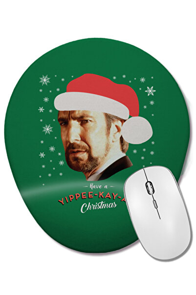 BASKI DÜNYASI Hans Gruber Have A Yippee Kay Ay Christmas Die Hard Mouse Pad o...