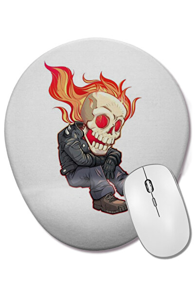 BASKI DÜNYASI Mouse Pad oval Fogo cu suport pentru încheietura mâinii