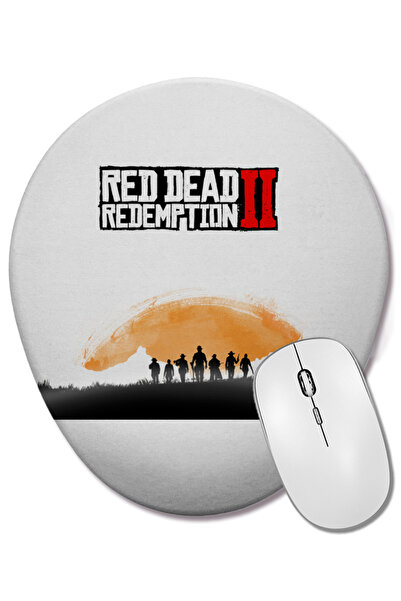 BASKI DÜNYASI Red Dead Redemption 2 02 Mouse Pad oval cu suport pentru încheietura mâinii