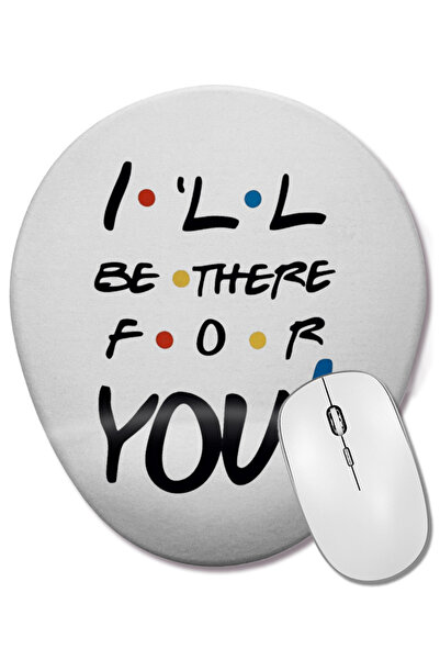 BASKI DÜNYASI Friends 07 Mouse Pad oval cu suport pentru încheietura mâinii