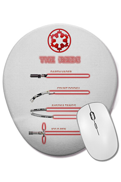 BASKI DÜNYASI Star Wars The Reds Mouse Pad oval cu suport pentru încheietura ...